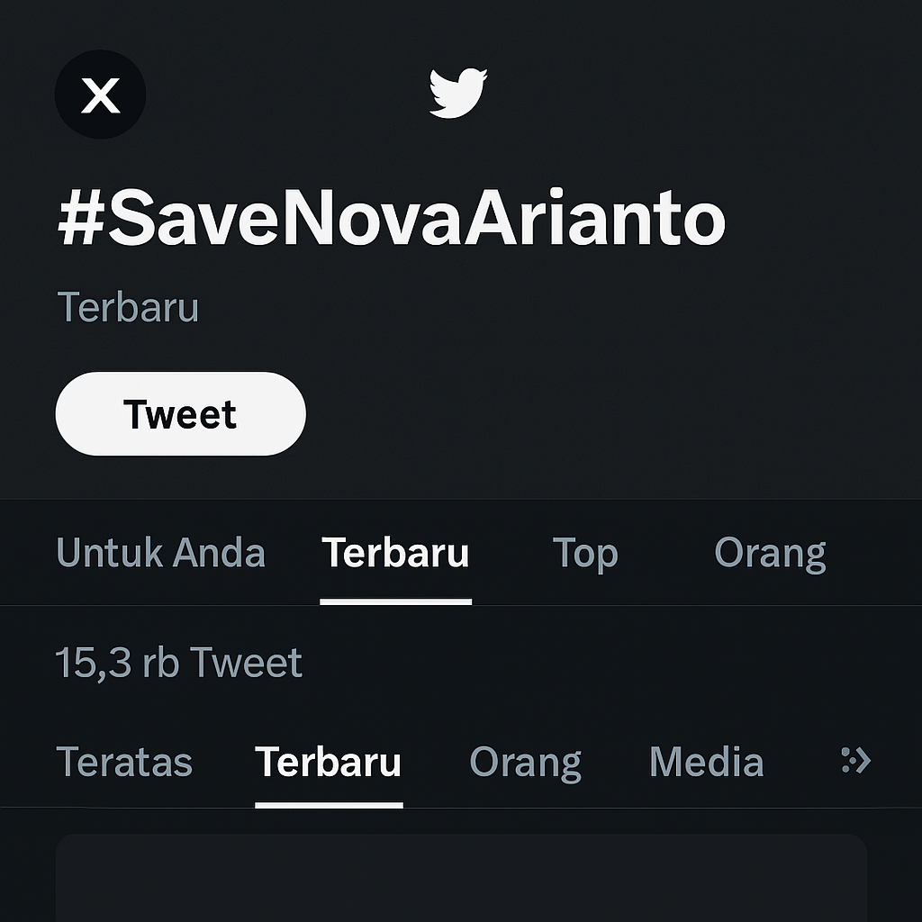 Media Sosial Ramai dengan Tagar #SaveNovaArianto